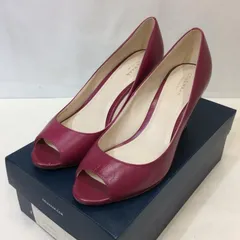 COLE HAAN コールハーン レザーパンプス 7ハーフB 24.5cm ワイン系 箱付き