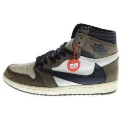 NIKE (ナイキ) ×TRAVIS SCOTT AIR JORDAN 1 RETRO HIGH OG TS SP CD4487-100 トラヴィススコット エアジョーダン1 レトロ ハイカットスニーカー ブラウン US10/28.0cm