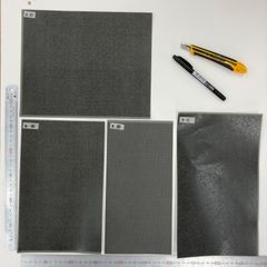 【建築模型材料】模型屋さんのクラフトシールセットR（外壁　黒系）