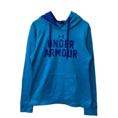UNDER ARMOUR ロゴスウェット パーカー S ライトブルー アンダーアーマー フーディー プルオーバー 古着卸 アメリカ仕入 a709-6022