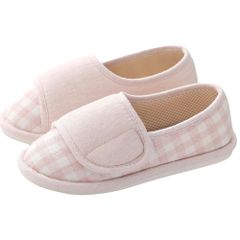 【数量限定】[Ailunate] 介護シューズ レディース 女性 室内履き スリッパ ルームシューズ 幅広 おしゃれ 入院 マジックテープ リハビリ (ピンク 25.0 cm)