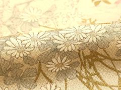 平和屋着物□六通柄袋帯 露芝楓風景文 金銀糸 逸品 n-gt1258