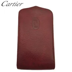 希少 極美品 カルティエ シガレットケース マストライン ロゴ レザー ブラック Cartier 【美品！】 カルティエ マストライン シガレットケース