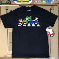 『Tシャツ』M、Lサイズ ブラック SUPER MARIO アメリカン雑貨