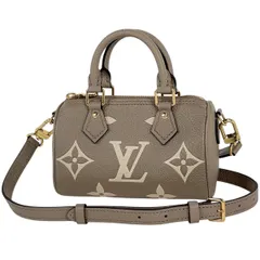 ルイ・ヴィトン Louis Vuitton ナノ スピーディ 2WAY ショルダーバッグ バイカラー ハンドバッグ モノグラムアンプラント トゥルトレール クレーム(ベージュ) M82890 レディース 【中古】のサムネイル