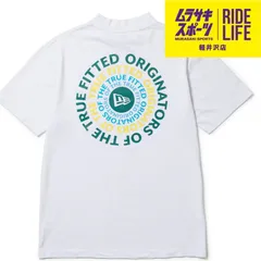 【ムラスポ公式】NEWERA　ニューエラ　半袖 ミッドネック 鹿の子 Tシャツ Circle OOTTF  ゴルフ14391497（WTホワイト白）/14391499（BKブラック）/14391498（NVネイビー紺