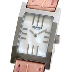 【電池交換済】 エルメス タンデム シェル文字盤 クォーツ TA1.210 稼働 電池交換済】 エルメス タンデム シェル文字盤 クォーツ TA1.210