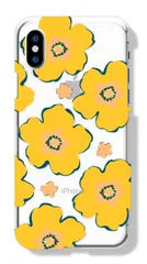 arrows N F-51C ケース カバー アローズNF-51C スマホケース ハードケース 北欧風 お花 フラワー 花柄 大人 かわいい 可愛い きれい おしゃれ クリア 透明 カラー03