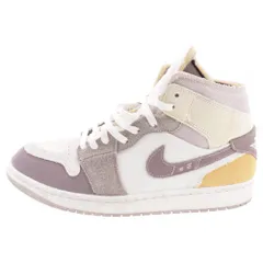 NIKE (ナイキ) エアジョーダン1 ミッドエスイークラフト インサイドアウト ミッドカットスニーカー シューズ US9.5/27.5cm DM9652-102