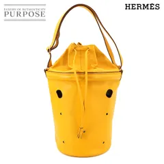 HERMES レア美品コットンバケツ型ショルダーバッグトロピカル