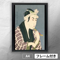 東洲斎写楽 「三代目大谷鬼次の奴江戸兵衛」浮世絵ポスター A4