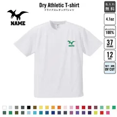 プテラノドン3  名入れ ドライTシャツ 半袖ドライシャツ お名前入り 練習着 レディース メンズ ウェア トップス 運動着 スポーツウェア ジョギング 吸汗速乾 チームTシャツ クラスTシャツ UVカット ピクトグラム 恐竜　化石　肉食　草食　雑食　海　陸