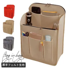 《A4サイズ対応》 タテ型 バッグインバッグ 厚手フェルト生地 リュック リュックインバッグ レディース メンズ bag in bag インナーバッグ 中身 整理 便利グッズ 旅行 出張 【リュックインバッグ】