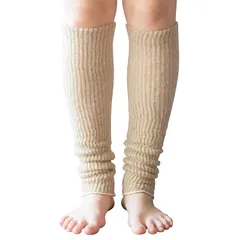 [SOWAN] [ソワン] mofmofu (モフモウフ) シルク レッグウォーマー メンズ レディース 男女兼用 (ベージュ)