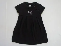 アルマーニジュニア armani junior アウトレット 子供服 女の子 4歳 約 100cm 半袖 ジャンパースカート 黒 裏起毛 秋 冬 ★3 冬服 ガールズ 女児 キッズ 【中古】 ユーズド リサイクル 古着 子ども服 こども