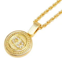 ディオール CDロゴ ラウンド ラインストーン ゴールド メッキ レディース Dior【1-0223697】