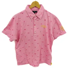 キャロウェイ ポロシャツ 半袖 ゴルフ スポーツウエア トップス メンズ Lサイズ レッド系 Callaway 【中古】