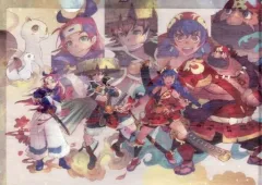【中古】クリアファイル 集合 オリジナル“和紙風”A4クリアファイル 「Switchソフト 不思議のダンジョン 風来のシレン6 とぐろ島探検録」 古本市場購入特典