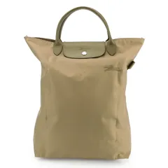 新品 ロンシャン LONGCHAMP ハンドバッグ ル プリアージュ グリーン ショッピングバッグ Mサイズ アーティチョーク