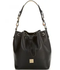 【送料無料】 ドーネイアンドバーク レディース ショルダーバッグ バッグ Luca Leather Drawstring Slouchy Shoulder Bucket Bag Black