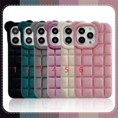 クマミミ スクエア型 キュート かわいい おしゃれ スマホケース アイフォンケース 携帯ケース iPhone11 iPhone12 iphone13iPhone14