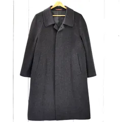 新同★albante uomoアルヴァンテウオモ♂カシミヤシングルロングコート黒 新同☆albante uomoアルヴァンテウオモ♂カシミヤシングルロング