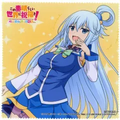 【中古】雑貨 アクア マイクロファイバークロス 「PS4/Switchソフト この素晴らしい世界に祝福を! ~呪いの遺物と惑いし冒険者たち~」 Joshin購入特典