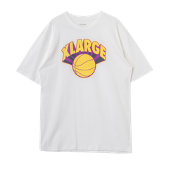 XLARGE B-BALL S/S TEE 半袖 ロゴ Tシャツ カットソー 106231011002 ホワイト 当店管理番号:2023101000653