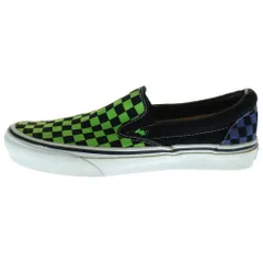 VANS (ヴァンズ) × UNDERCOVER CLASSIC SLIP-ON CHECK V98-Z529 アンダーカバー チェッカーボード クラシック スリッポン ローカットスニーカー グリーン US10/28cm