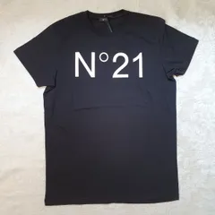 N°21 ヌメロヴェントゥーノ　ロゴTシャツ　10Y 新品　ブラック【残り僅か】 N21 numero ventuno(ヌメロ ヴェントゥーノ) FRONT LOGO PRINT
