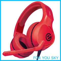 【新着商品】エレコム ゲーミングヘッドセット PS5 PS4 Switch SwitchLite マイク付き 有線 3.5mm コントローラー付属 軽量 両耳オーバーヘッド 50mmドライバ 4極 2.0m レッド HS-G01RD