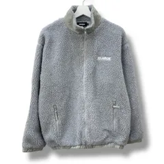 XLARGE エクストララージ BOA ZIP UP JACKET ボアジップアップジャケット フリースジャケット M グレー 01193516 メンズ 冬 ゴーゴー古着久喜倉庫店 49 No.415