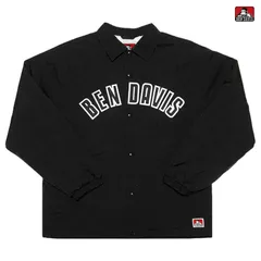 BEN DAVIS SHERPA LINED COACHES JACKET【BLACK】(ベンデイビス ジャケット コーチジャケット ナイロンジャケット シェルパ ジャンパー ボア アウター)