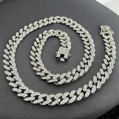 送料無料 喜平ネックレス 60cm 50cm 45cm 幅13mm 喜平チェーン マイアミキューバン シルバー ネックレスチェーン キューバンリンク ブリンブリン HIPHOP ヒップホップ B系 ラッパー ストリート 韓国ファッション トレンド