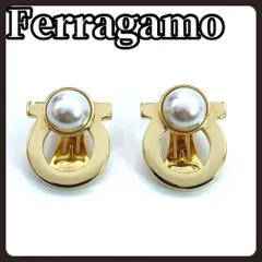 Ferragamo　フェラガモ　ガンチーニ　イヤリング　イミテーションパールのサムネイル