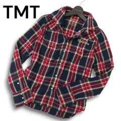 TMT ティーエムティー ビッグホリデー 通年 ダブルガーゼ★ 長袖 スリム ウエスタン チェック シャツ Sz.XS　メンズ 日本製のサムネイル
