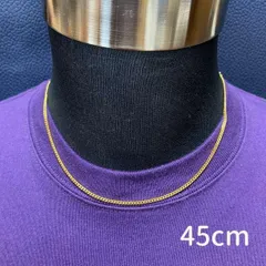 細め 《45cm》ゴールド 喜平チェーンネックレス メンズ レディース