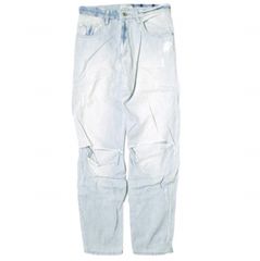 EACH×OTHER イーチアザー ニークラッシュ ブリーチテーパードデニムパンツ S15G16221 25 Indigo 5P ジーンズ ジップフライ ボトムス g19903
