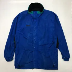 Columbia コロンビア Long's Peak マウンテンジャケット アウトドアジャケット マウンテンパーカー フード収納 Vintage 90’s ミャンマー製 メンズ L 90年代 ブルー グリーン ブラック