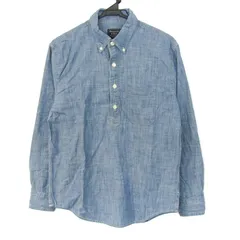 アバクロンビー&フィッチ 長袖シャツ トップス ハーフボタン コットン メンズ XSサイズ ブルー Abercrombie & Fitch 【中古】