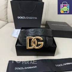 【今日特価】Dolce&Gabbana エンボスレザーベルト