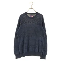 THE NORTH FACE (ザノースフェイス) PURPLE LABEL COOLMAX CREW NECK SWEATER クールマックス クルーネック 長袖セーター ニット ネイビー NT6504Nのサムネイル
