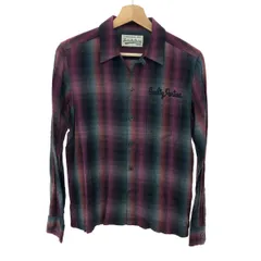 【WACKO MARIA】長袖シャツ　 ドット　ボルドーカラー　菅田将暉着用 WACKO MARIA】長袖シャツ ドット ボルドーカラー 菅田将暉着用