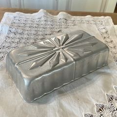 フランスアンティーク　冷菓　パウンド型　お菓子型　モールド　メタル　フランスインテリア【765】