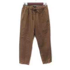 パドカレ pas de calais テーパードパンツ ストライプ 36 茶 ブラウン /YIのサムネイル