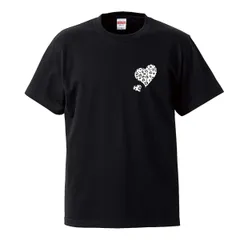 Tシャツ メンズ 半袖 黒 ブラック ヒョウ柄 豹柄 レオパード アニマル かわいい 可愛い 淡い おしゃれ ハート グレー ウッドグリーン(WOOD GREEN)