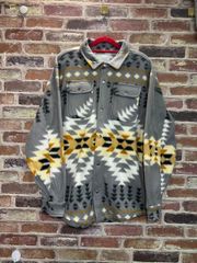 【APOLLO by FORNIA LOSANGELES】NATIVE FLEECE SHIRT JACKET (GRAY) M 希望小売価格￥9,790-（税込）__