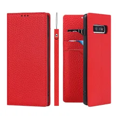 【数量限定】SC03L 耐衝撃 ストラップ ドコモ au 本革 docomo サムスン samsung SCV41 カバー スマホケース 手帳型 SoftBank ケース ケース カード収納 ケース SC-03L レザー ギャラクシーs10 S10 -レッド