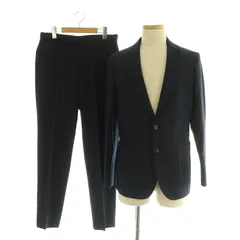 グリーンレーベルリラクシング ユナイテッドアローズ green label relaxing スーツ セットアップ上下 千鳥格子柄 テーラードジャケット スラックス パンツ M ネイビー /MY ■OS