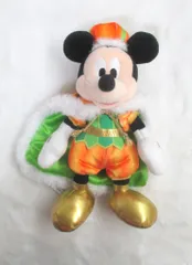 東京ディズニーリゾート ぬいぐるみバッジ/復刻デザイン TDR40周年 MEMORY-GO-ROUND ミッキー(かぼちゃ)/DISNEY HALLOWEEN 2005 パンプキンキングダム 40周年